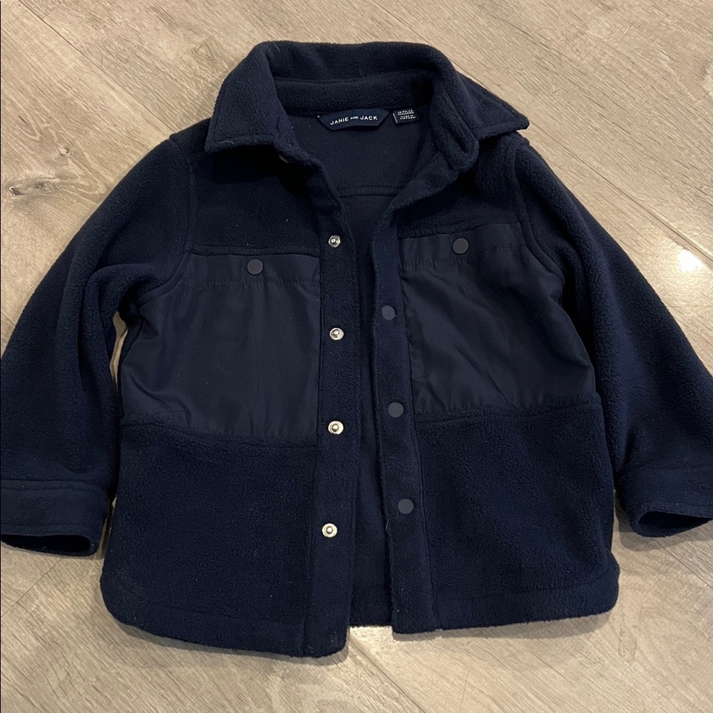 Janie & Jack Toddler Boy Fleece Shirt Jacket